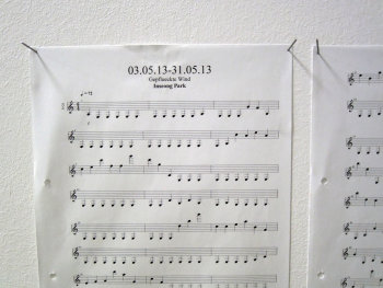 inseong park gepflueckte wind - composition - sheet of music