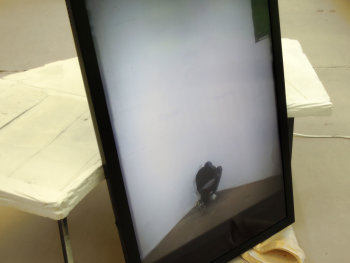 Tomasz Skibicki - I believe this room is 8 seconds high - Installation, Video loop - Jahresausstellung AdBK Nürnberg 2013