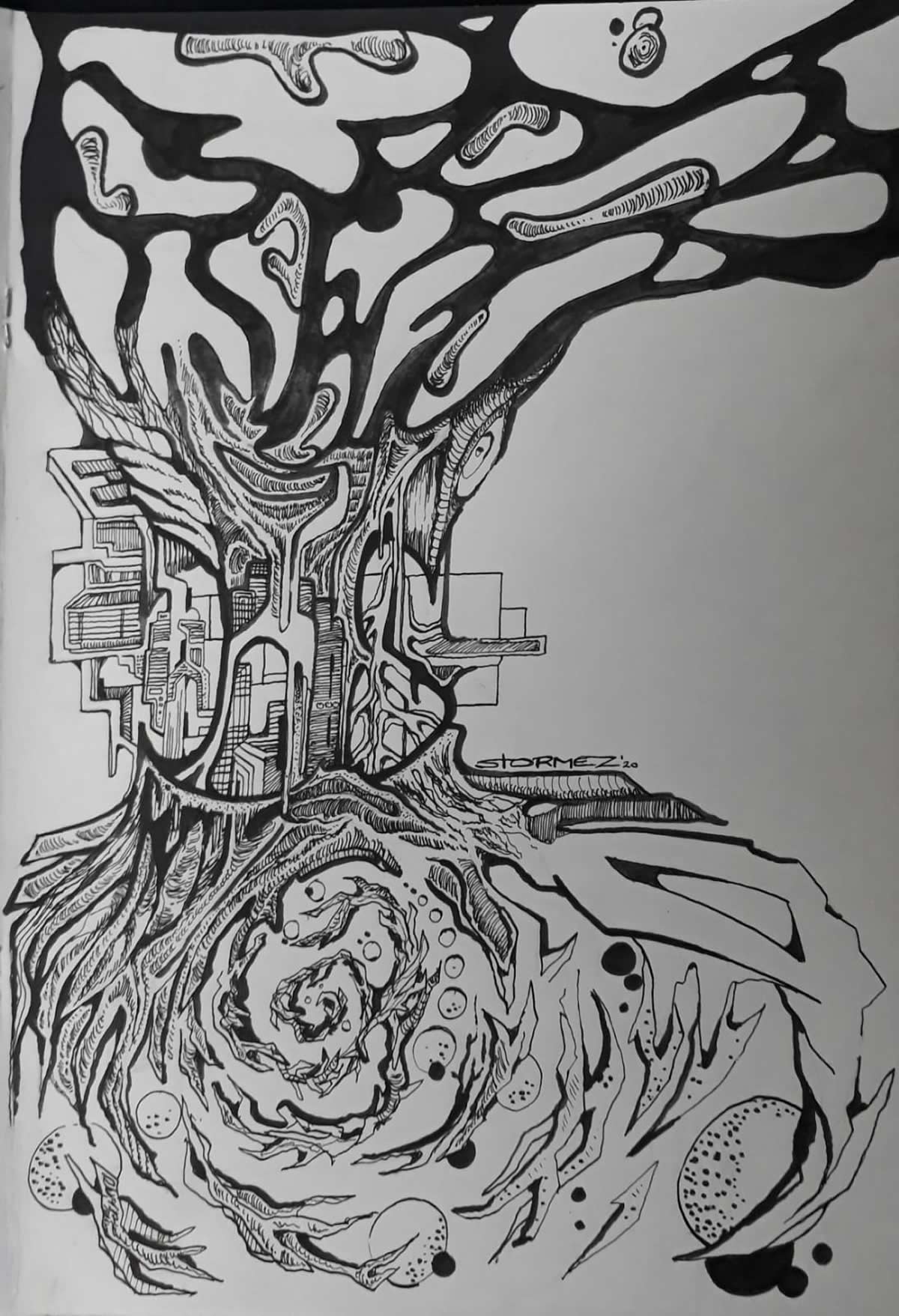 tree n City by artist stormez